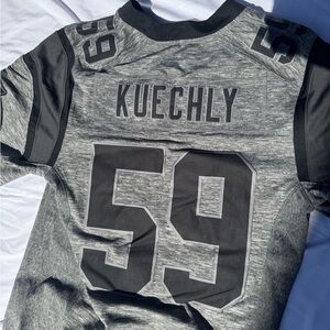 Carolina Panthers #59 Luke Kuechly Nike Gray Gridiron 2015 NFL Limited Jersey